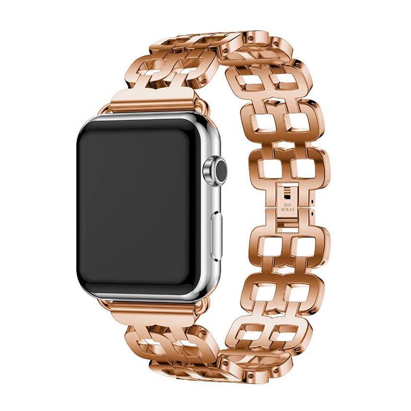 Bracelet Apple Watch 42mm Acier Or Rose Femme