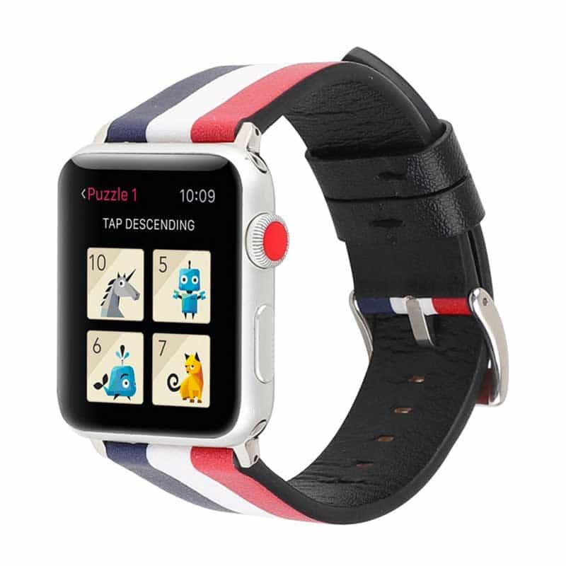 Bracelet Apple Watch <br /> Bleu Blanc Rouge - Univers-Watch