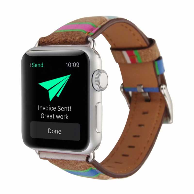 Bracelet Apple Watch <br /> Bois Arc-en-Ciel - Univers-Watch