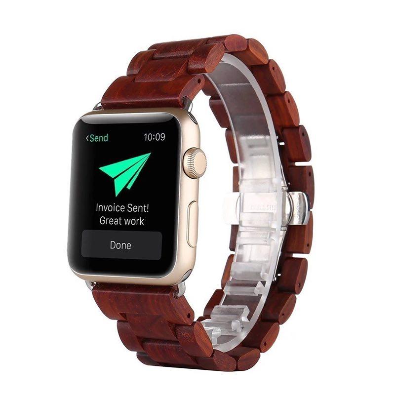 Bracelet Apple Watch <br /> Bois Santal - Univers-Watch