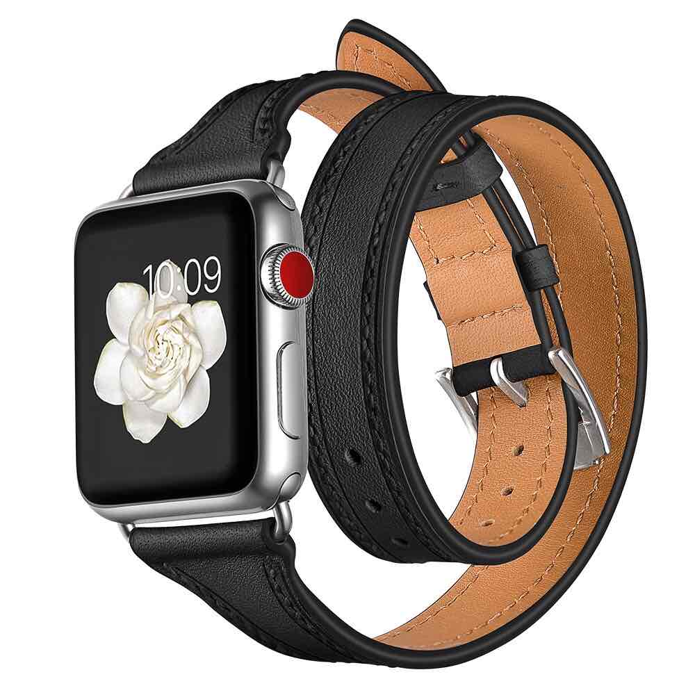 Bracelet Apple Watch <br /> Cuir Double Tour - Univers-Watch