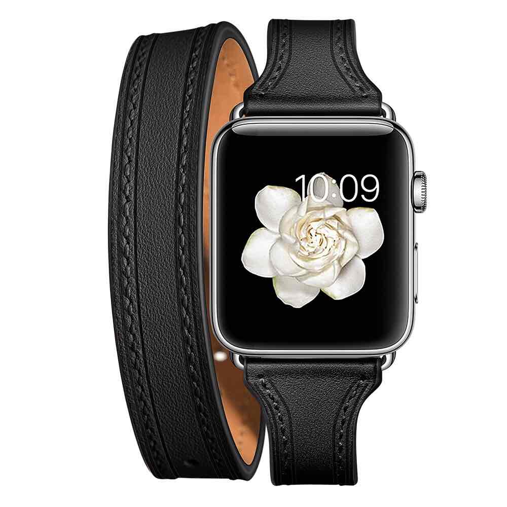 Bracelet Apple Watch <br /> Cuir Double Tour - Univers-Watch