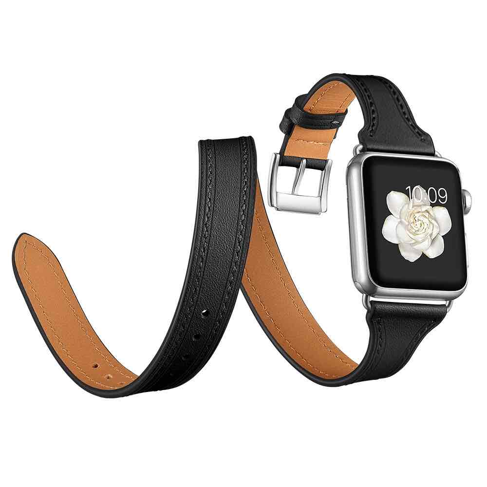 Bracelet Apple Watch <br /> Cuir Double Tour - Univers-Watch