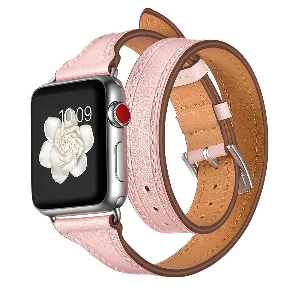 Bracelet Apple Watch <br /> Cuir Double Tour - Univers-Watch