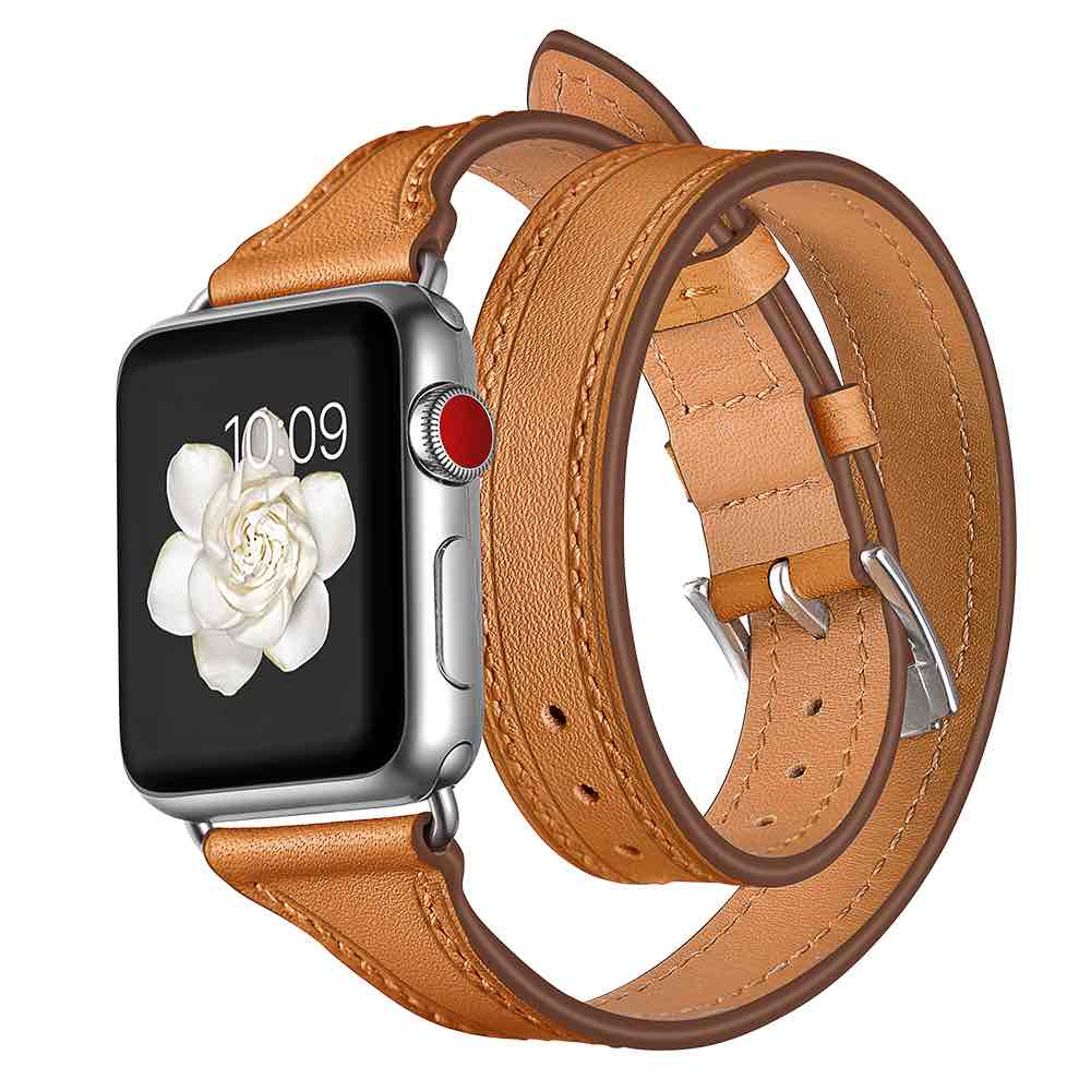 Bracelet Apple Watch <br /> Cuir Double Tour - Univers-Watch