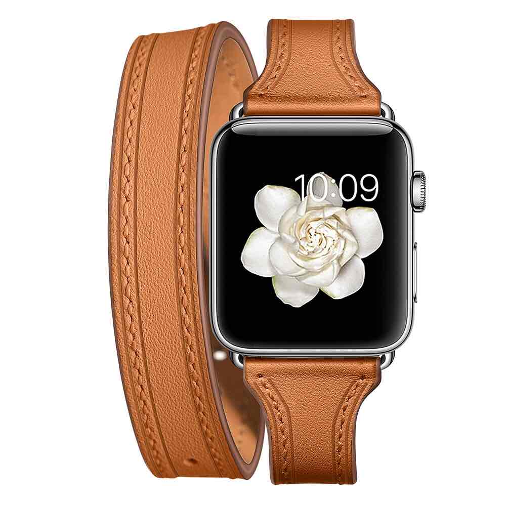 Bracelet Apple Watch <br /> Cuir Double Tour - Univers-Watch