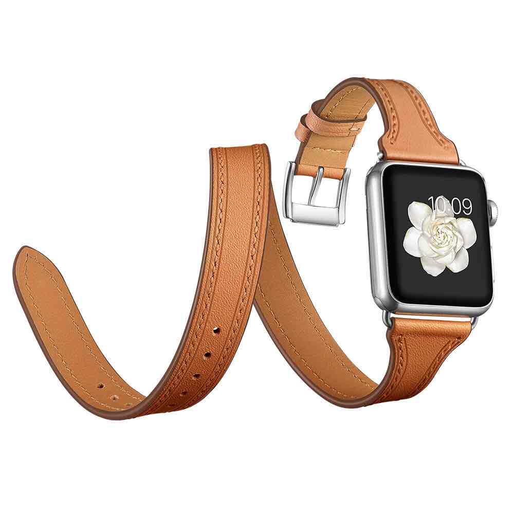 Bracelet Apple Watch <br /> Cuir Double Tour - Univers-Watch