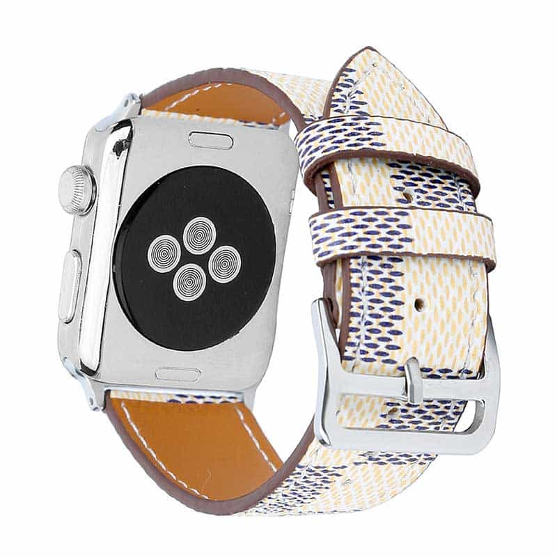 Bracelet Apple Watch <br /> Cuir Jaune - Univers-Watch