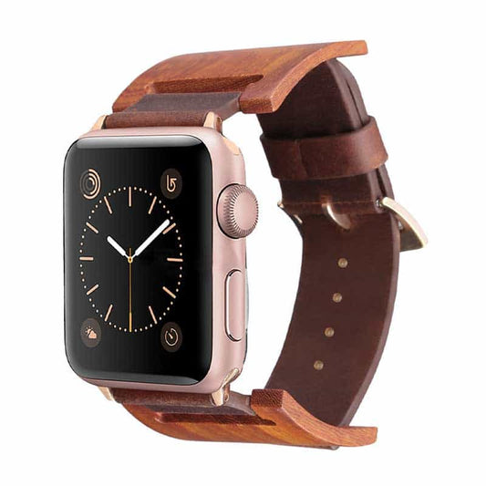 Bracelet Apple Watch <br /> Cuir Marron - Univers-Watch