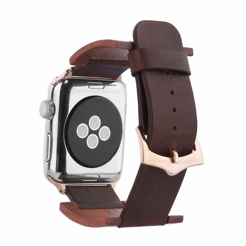 Bracelet Apple Watch <br /> Cuir Marron - Univers-Watch