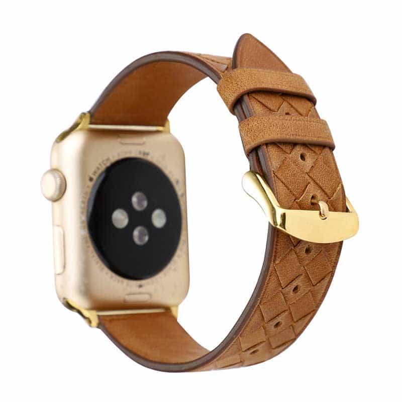 Bracelet Apple Watch <br /> Cuir Tressé - Univers-Watch