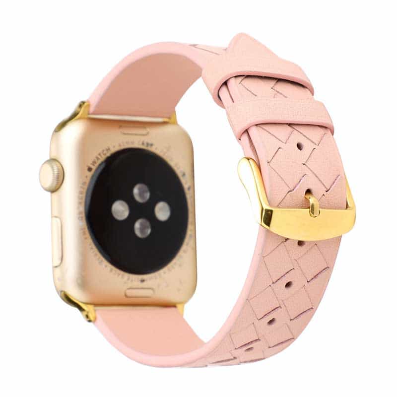 Bracelet Apple Watch <br /> Cuir Tressé - Univers-Watch