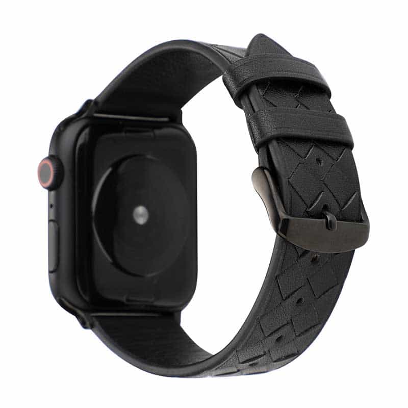 Bracelet Apple Watch <br /> Cuir Tressé - Univers-Watch