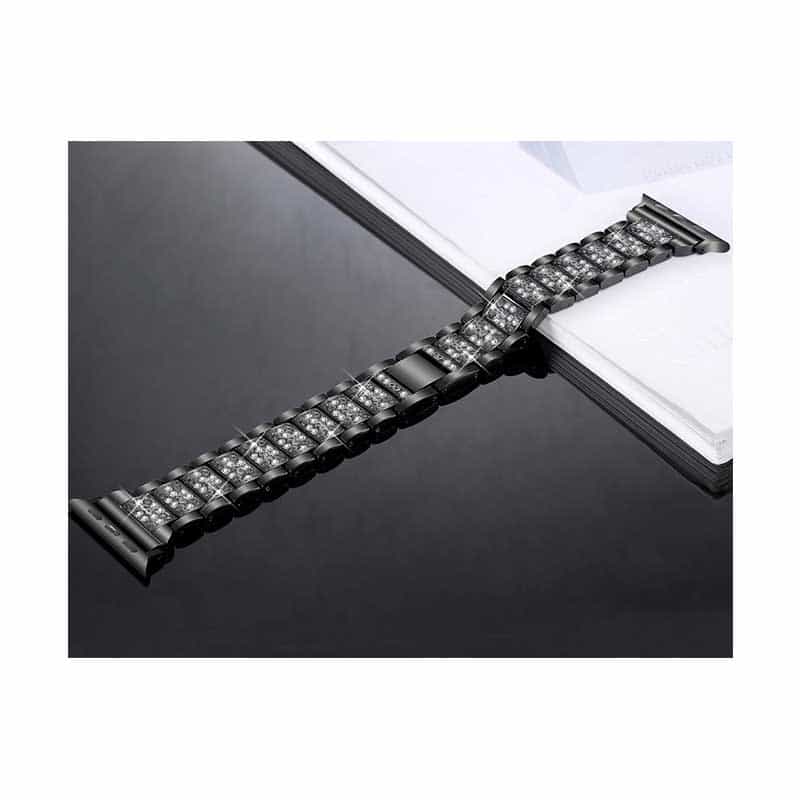 Bracelet Apple Watch <br /> Diamant Noir - Univers-Watch