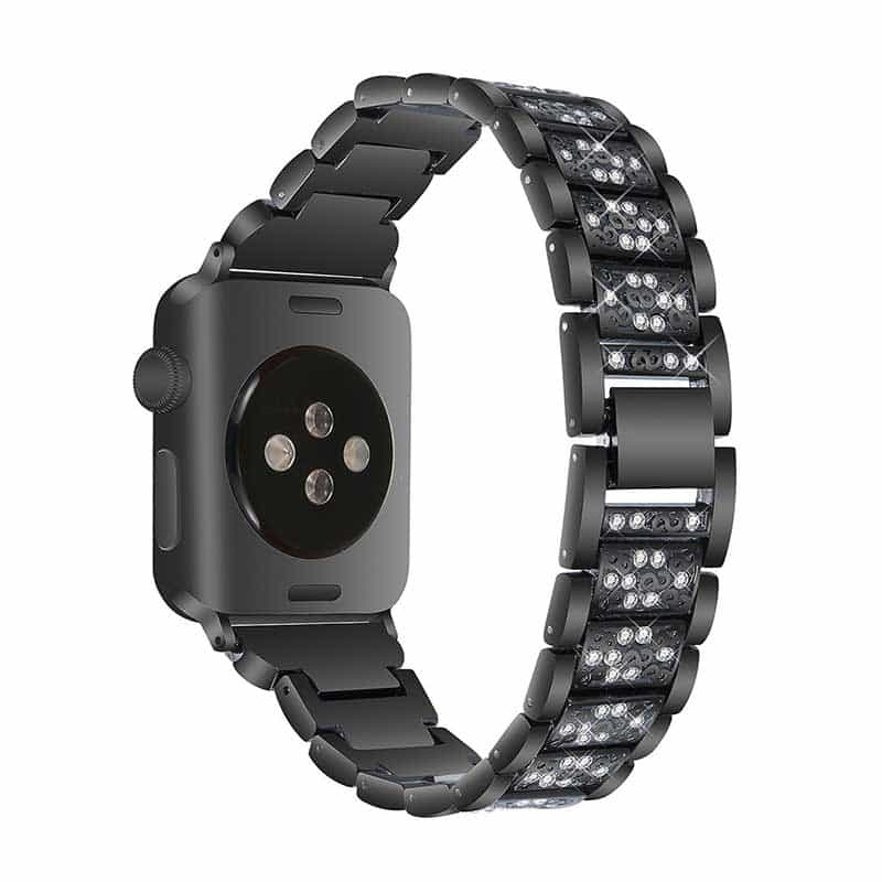 Bracelet Apple Watch <br /> Diamant Noir - Univers-Watch