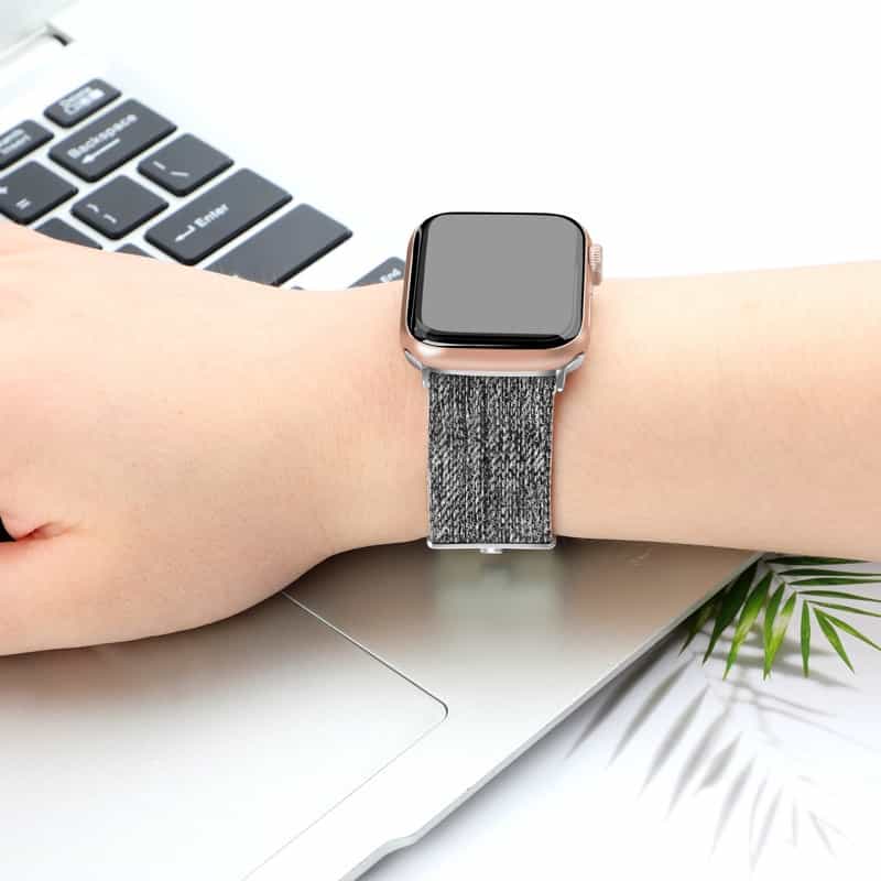 Bracelet Apple Watch <br /> Gris Moucheté - Univers-Watch