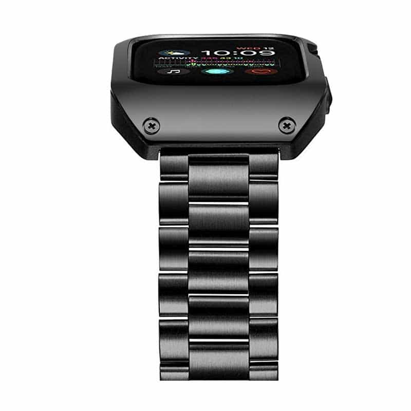 Bracelet Apple Watch <br /> Noir Steel - Univers-Watch