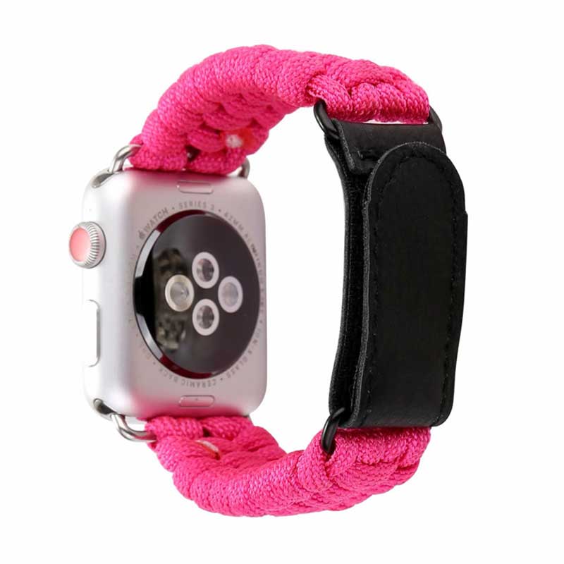 Bracelet Apple Watch <br /> Nylon Rose - Univers-Watch