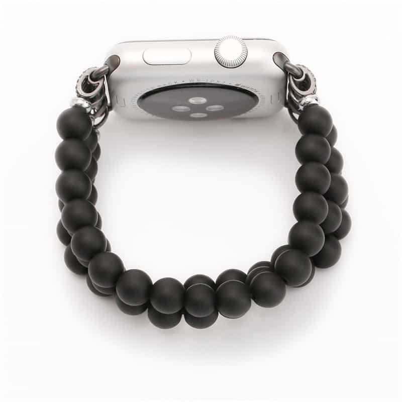 Bracelet Apple Watch <br /> Perle Noir - Univers-Watch