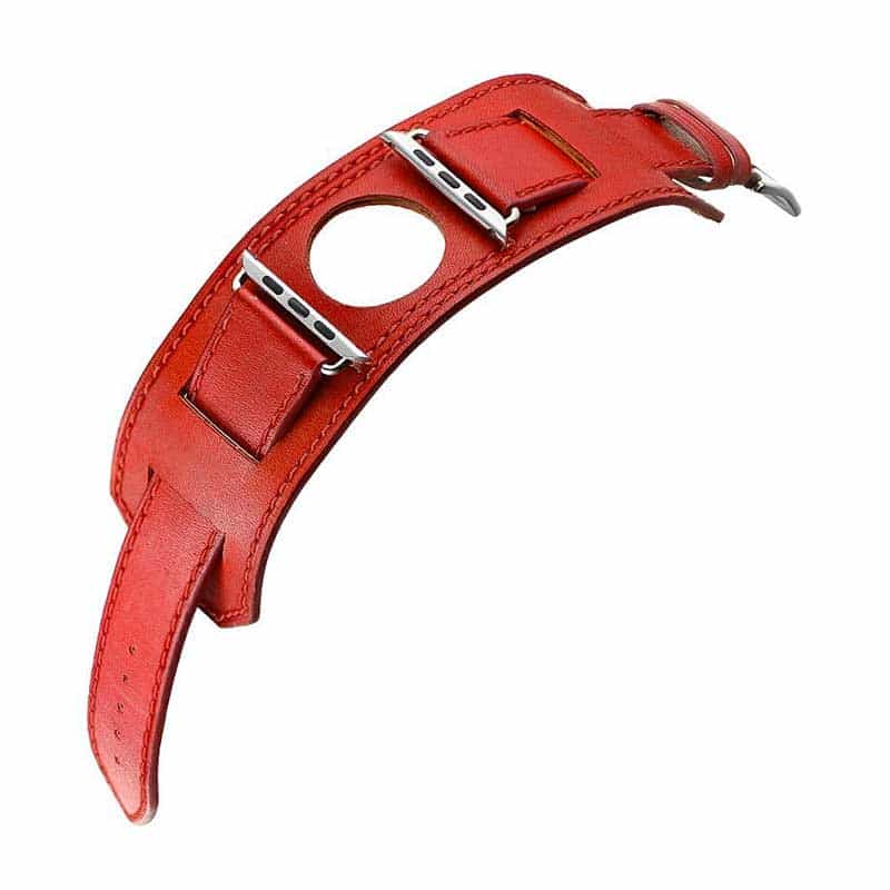 Bracelet Apple Watch <br /> Rouge Biker - Univers-Watch