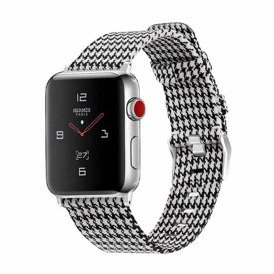 Bracelet Apple Watch <br /> Tissu Damier - Univers-Watch