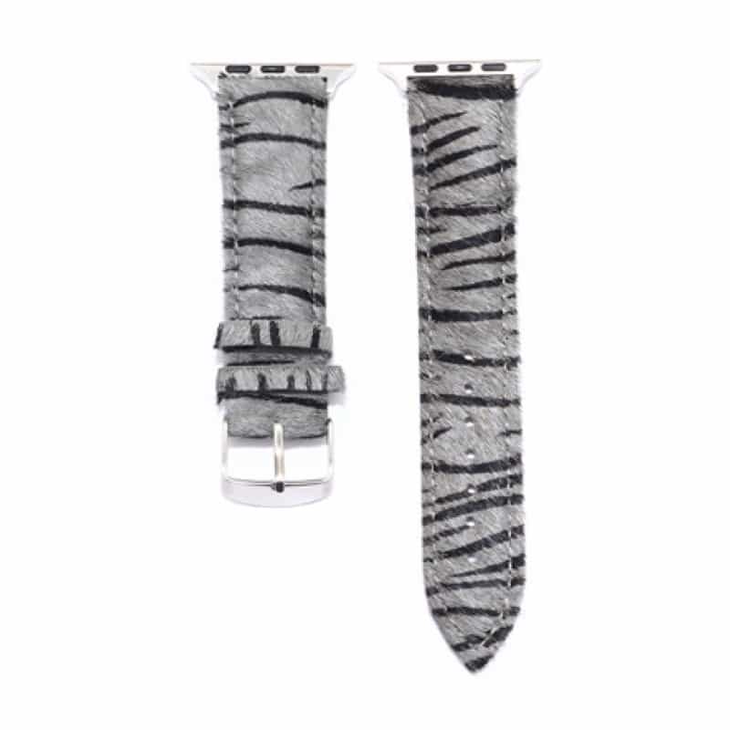 Bracelet Apple Watch <br /> Femme Zébré Gris