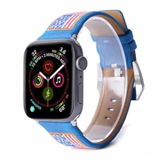 Bracelet Apple Watch <br /> Cuir Amérique