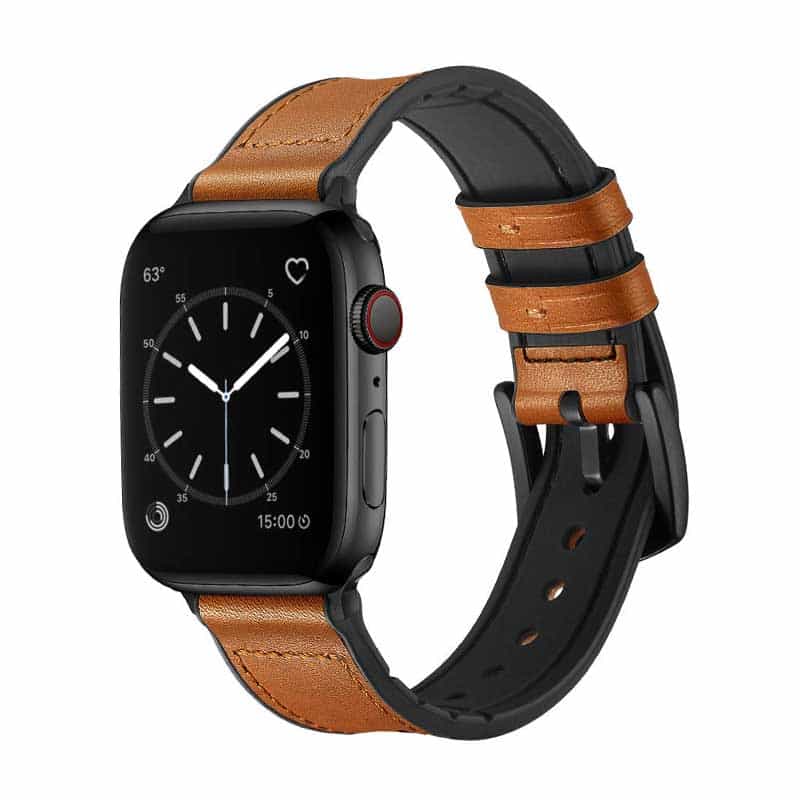 Bracelet Cuir Apple Watch Serie 4 Marron