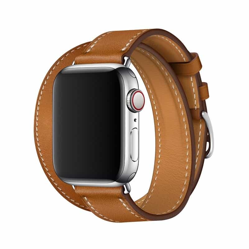 Bracelet Apple Watch <br /> Cuir Double Tour