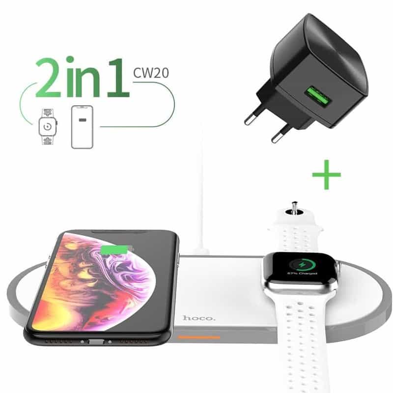 Chargeur Induction Iphone Apple Watch 2 en 1 avec chargeur