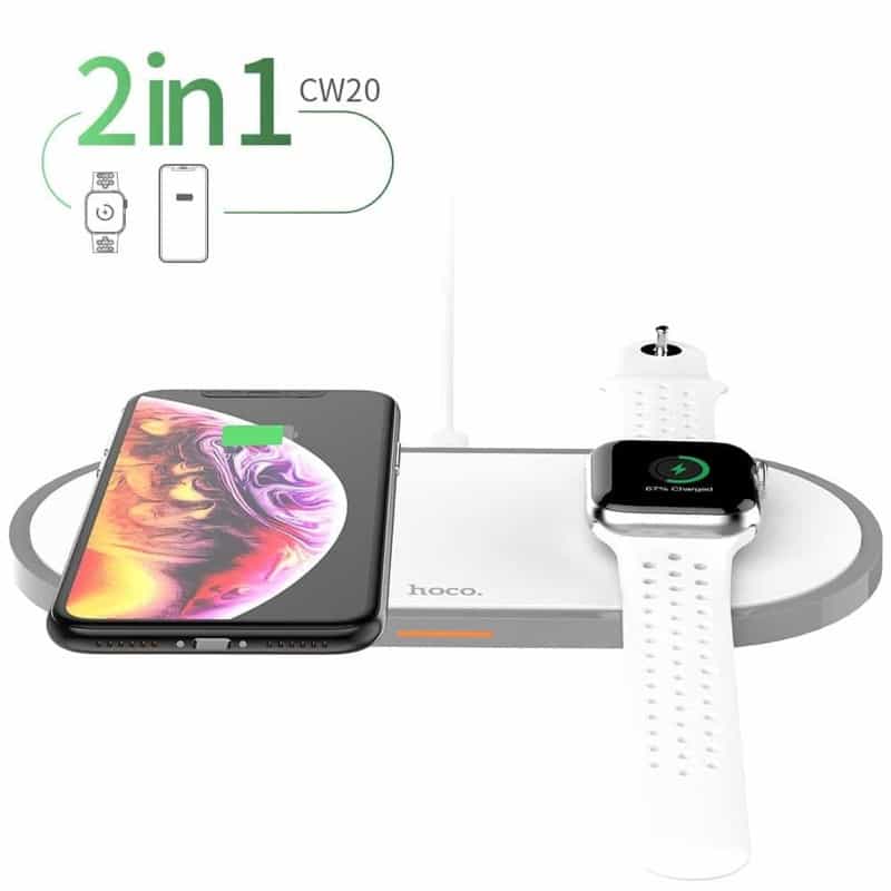 Chargeur Induction Iphone Apple Watch 2 en 1